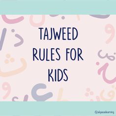 tajweed for kids tajweed for children